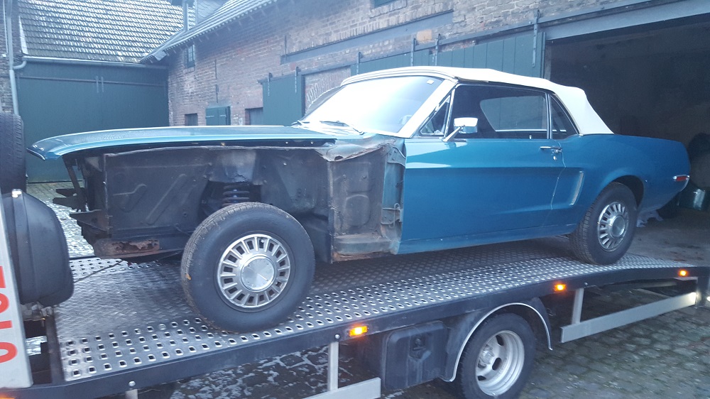 Abfahrt zum Eisstrahlen...