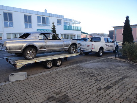 Fahrt zum Lackierer