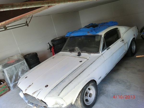 Mein Mustang in seinem neuen Zuhause