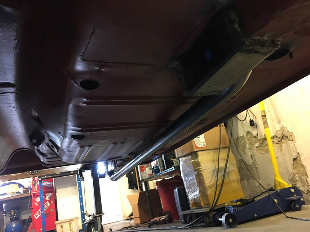 subframe connector und da sieht man den patch vorne