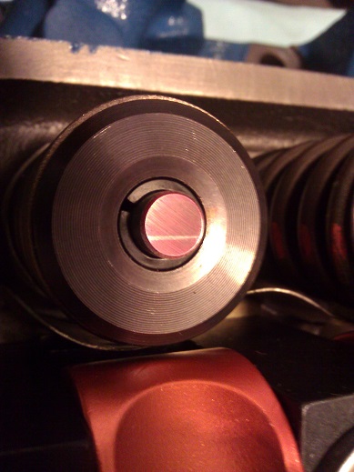 Roller Kontakt Linie ist statisch - obere Position. Will sehen wie es aussieht wenn ich die erste volle Rotation mache. Wenn die Linie ueber die Mitte kommt ist alles ok.