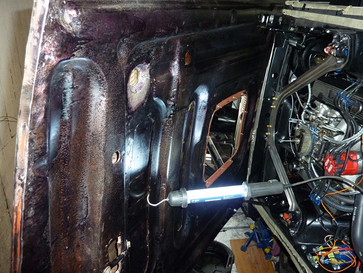 Auf der Innenseite wurde die Baube mit Brunox behandelt